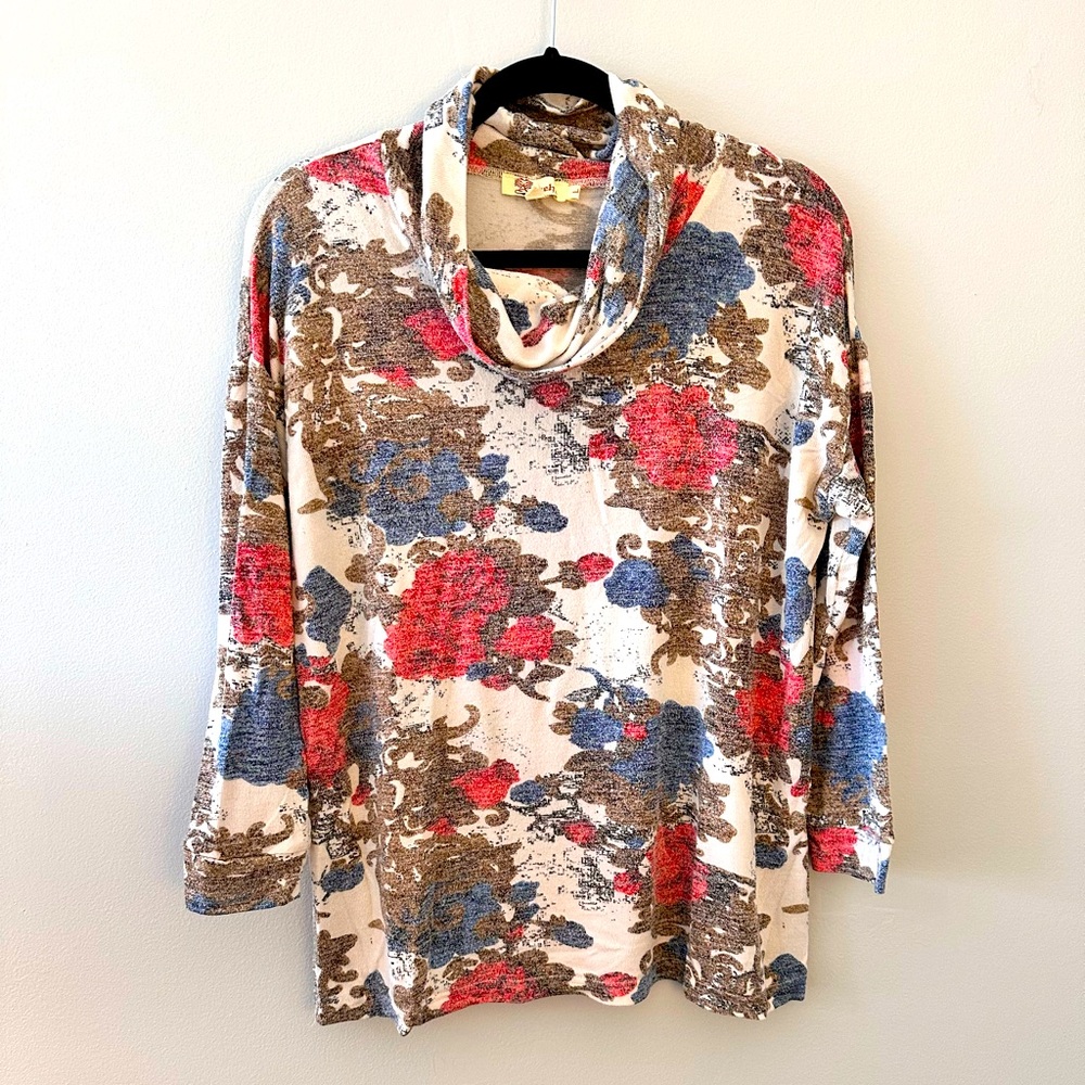 ARYEH | floral cowl neck sweater